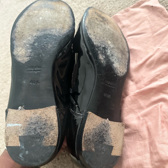 Miu Miu Patent Leather Derby Oxfords - Picture 5 of 5